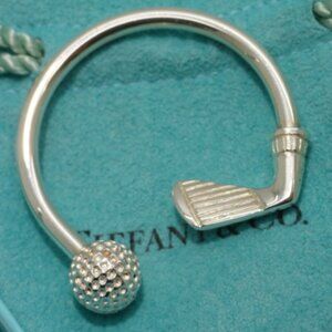 Tiffany & Co. Sterling Silver Golf Keychain Key Ring